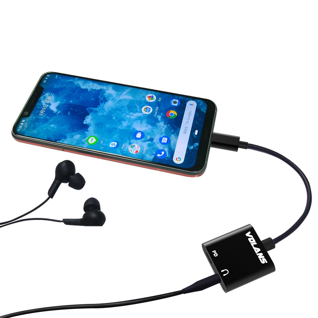 Volans Aluminium USB-C to 3.5mm Audio Adaptor (VL-UCAP)