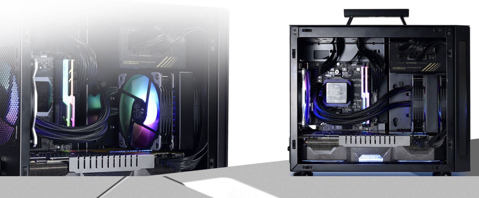 Lian Li PC-TU150 Portable Tempered Glass ITX Case - Black