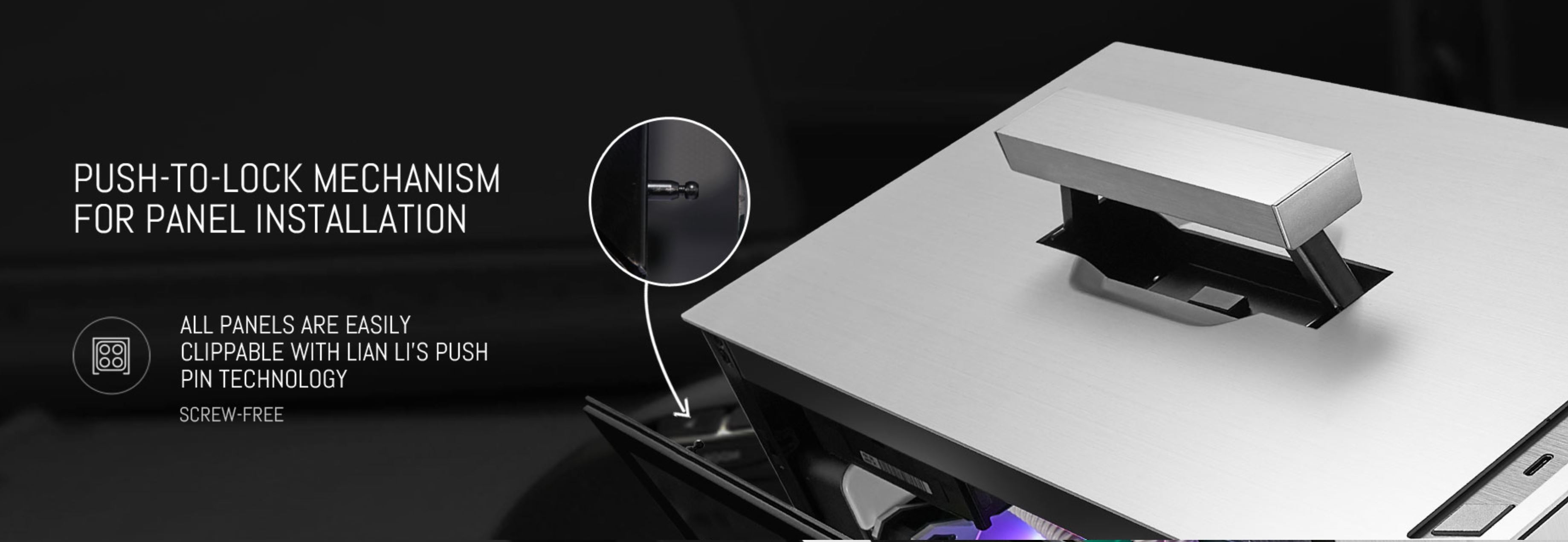 Lian Li PC-TU150 Portable Tempered Glass ITX Case - Black