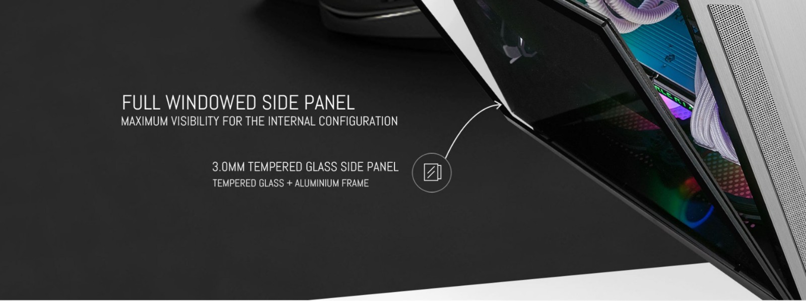 Lian Li PC-TU150 Portable Tempered Glass ITX Case - Black