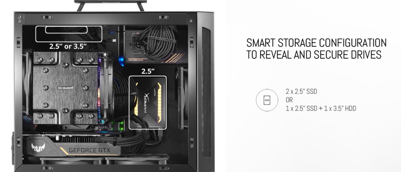 Lian Li PC-TU150 Portable Tempered Glass ITX Case - Black