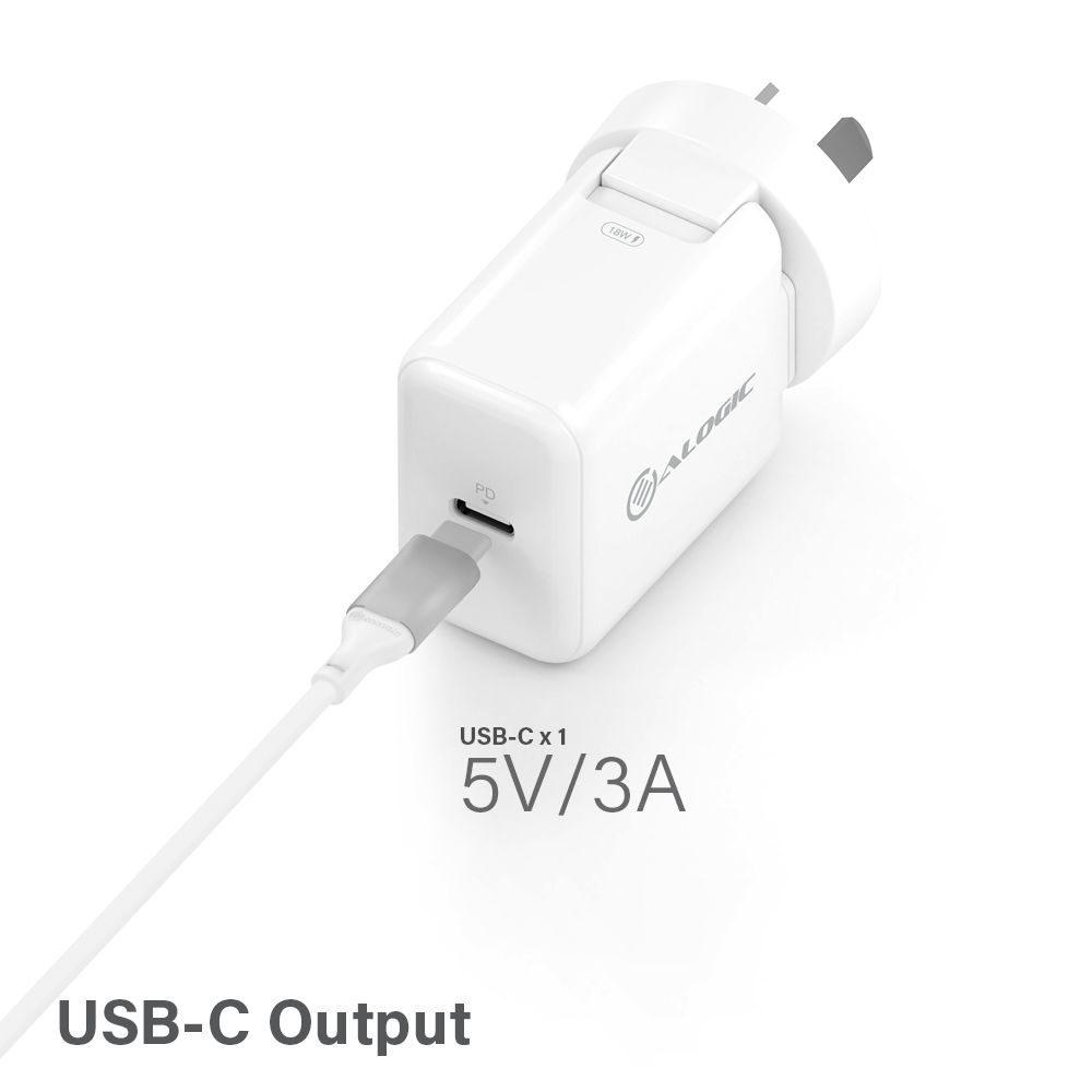 Alogic 18W USB C Fast Charge Wall Charger