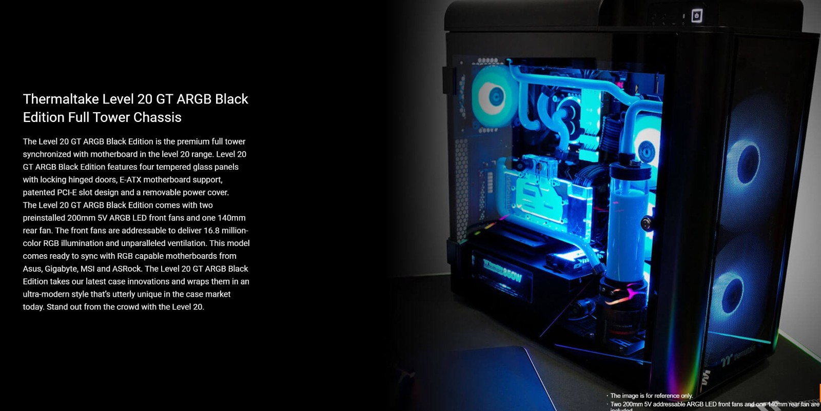 Thermaltake Level 20 GT ARGB Black Edition Full Tower EATX Case