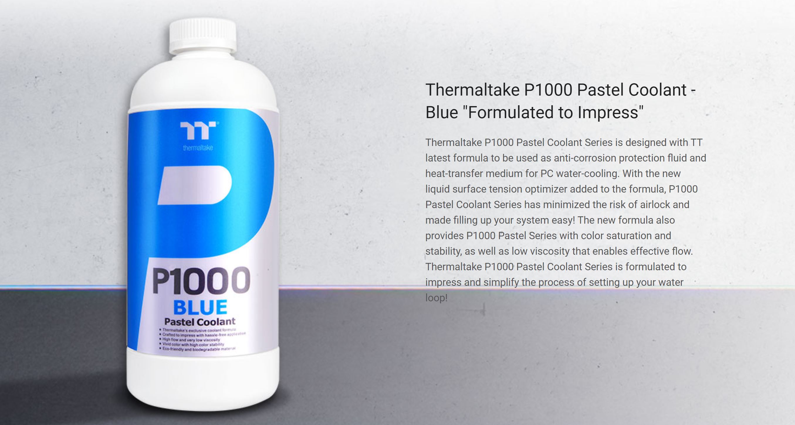 Thermaltake P1000 Pastel Coolant - Blue