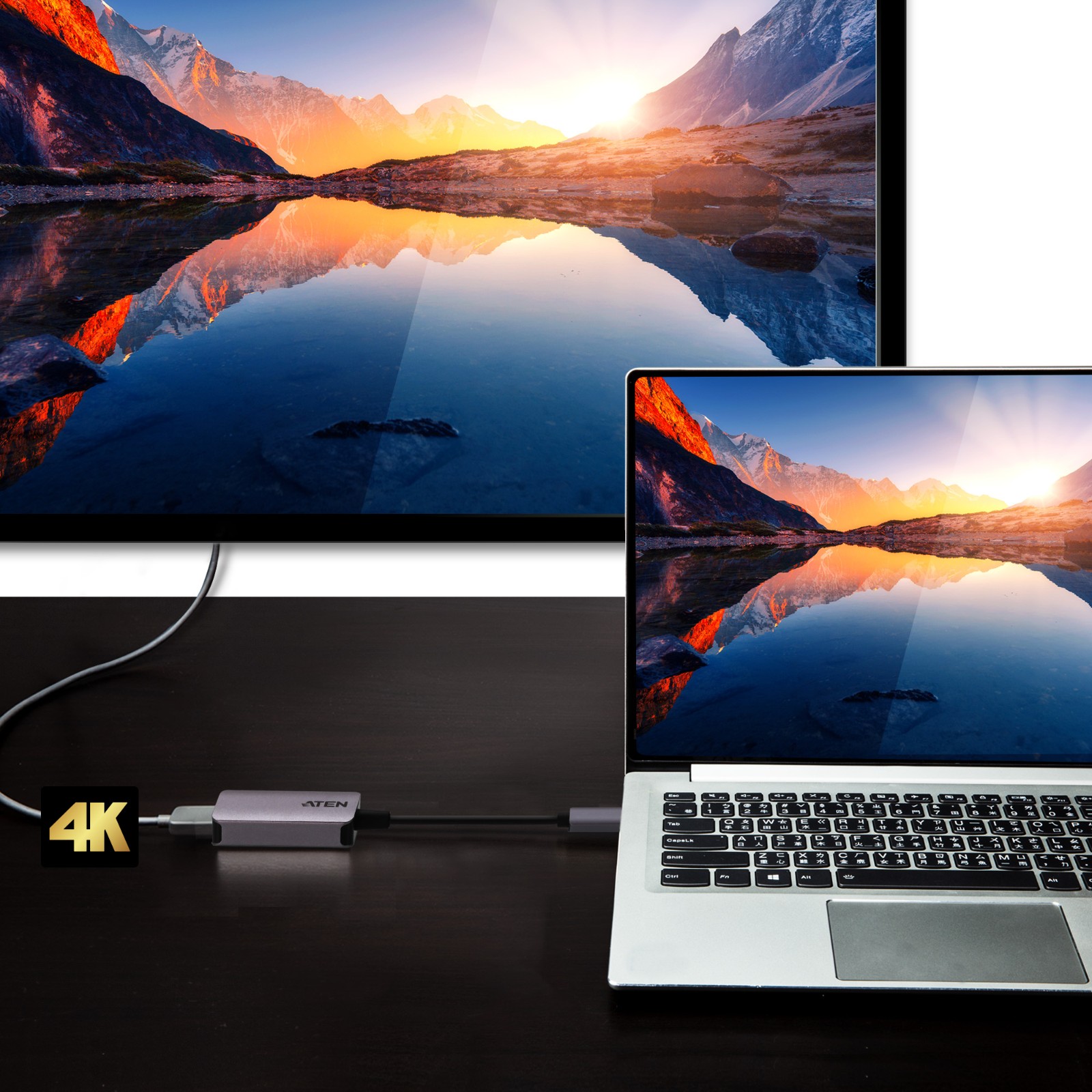 Aten USB C to HDMI 4K Adapter