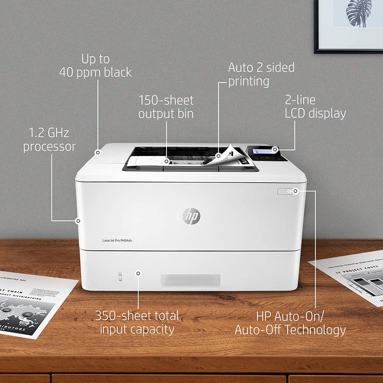 HP LaserJet Pro M404DN Mono Laser Printer (W1A53A)