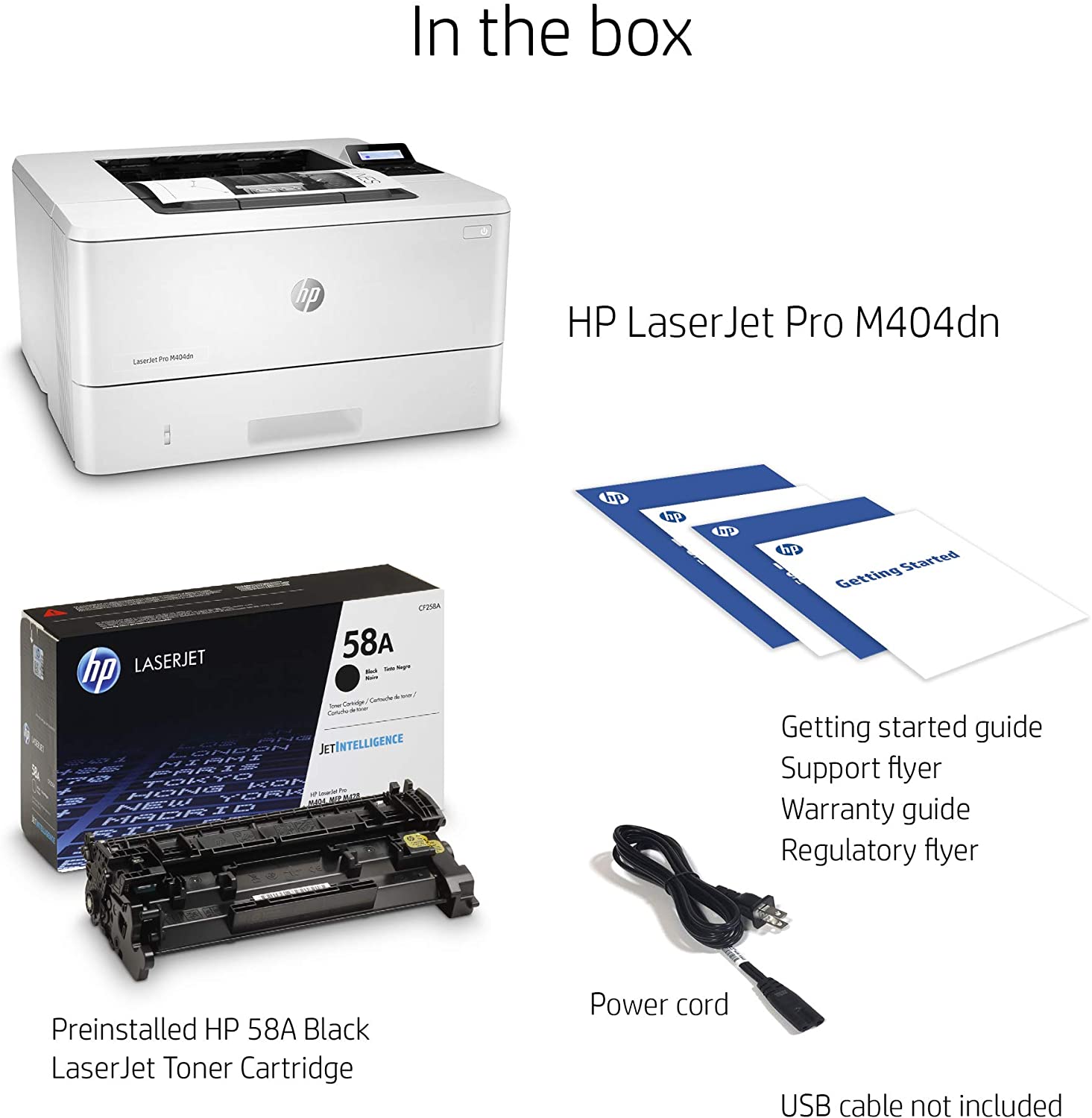 HP LaserJet Pro M404DN Mono Laser Printer (W1A53A)