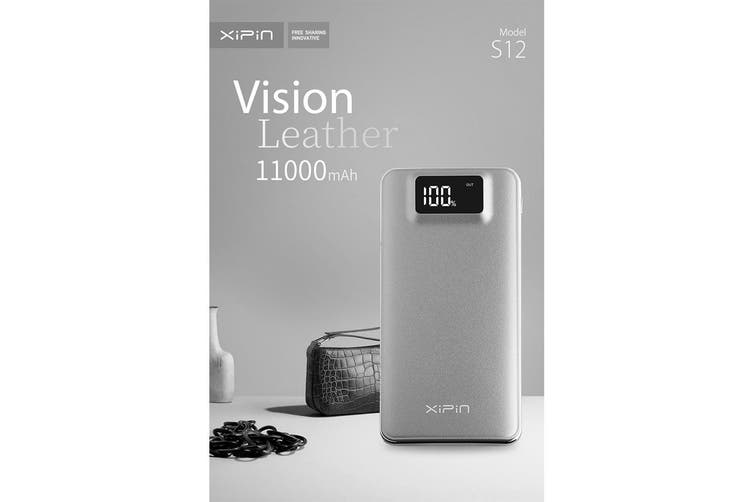 Xipin Dual USB 11000mAh Power Bank with LCD Display