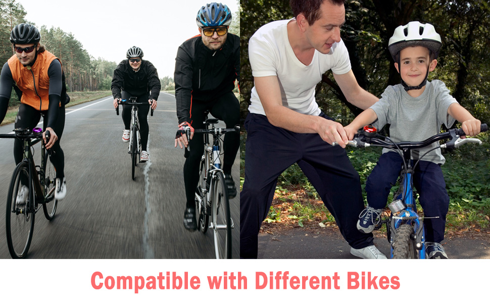 Classic Bike Bell, Aluminum Bicycle Bell, Loud Crisp Clear Sound Bicycle Bike Bell for Adults Kids