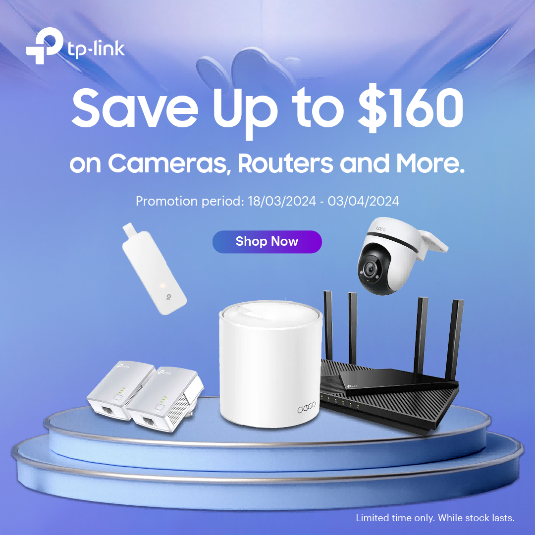 TP-Link Easter Sale - Save Up to $160 on cameras, Routers and More.