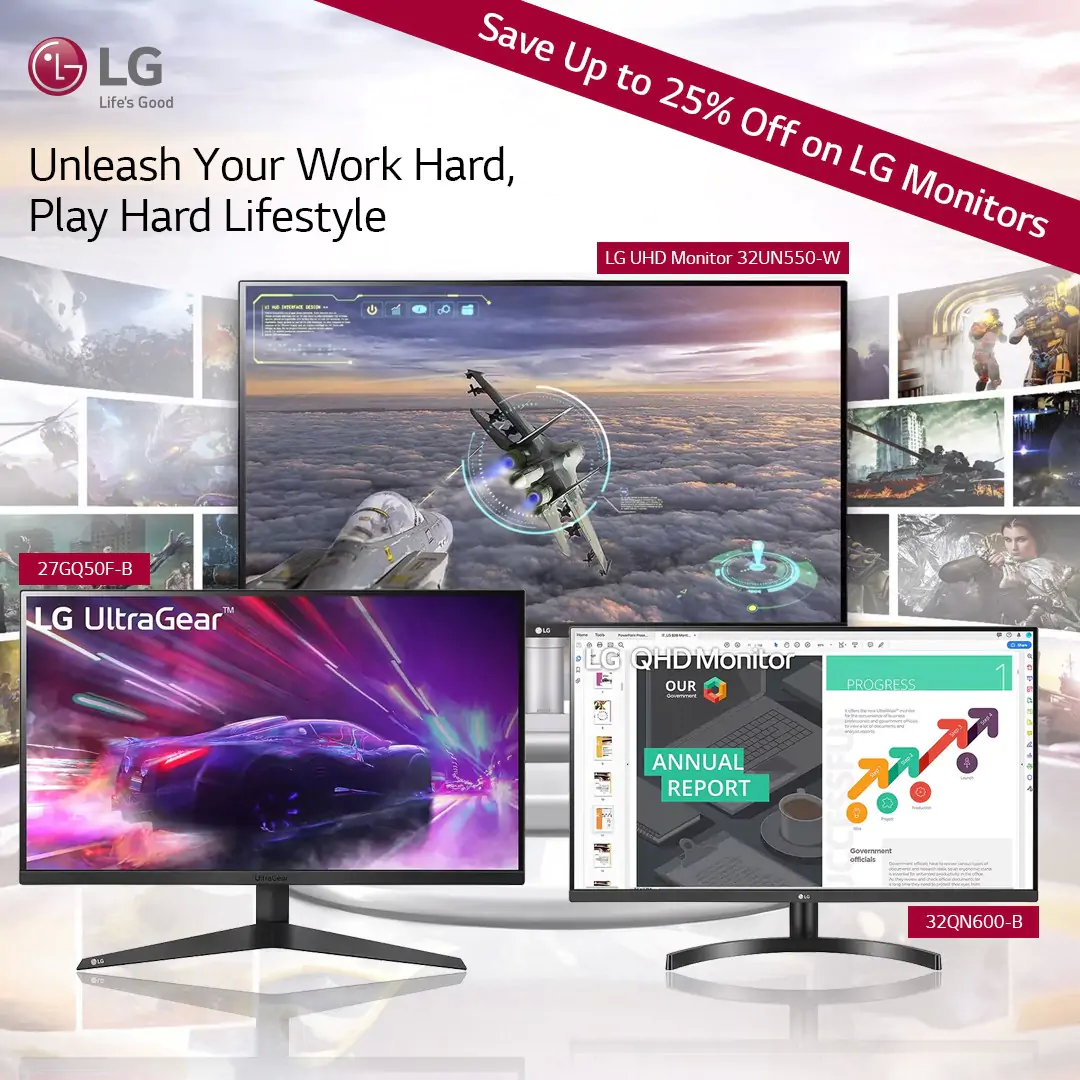 LG April Sale | Save Up to $300 on LG Monitors