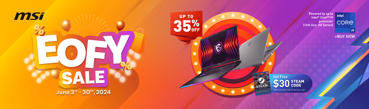 MSI Laptop EOFY Sale - UP TO 35% OFF!