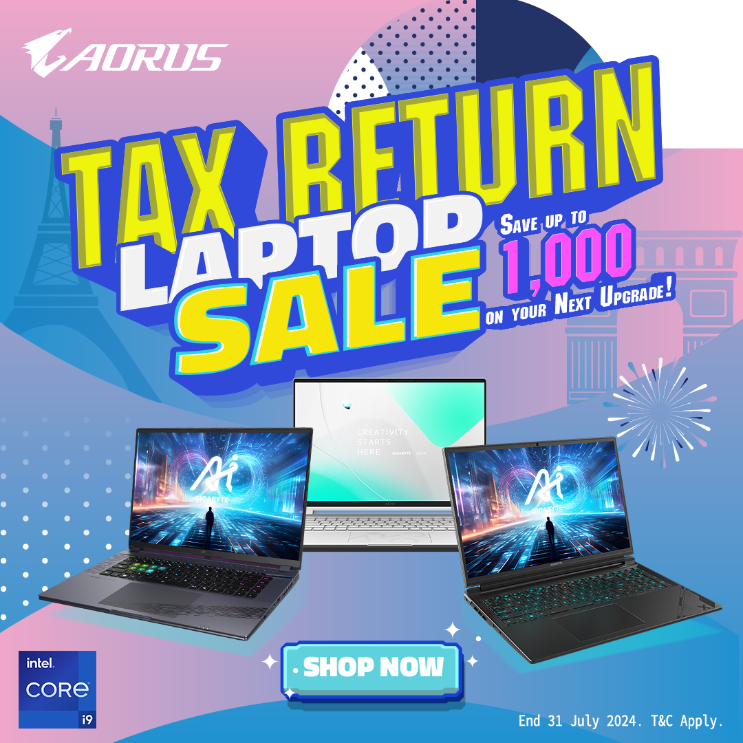 GIGABYTE Laptop July Promotion