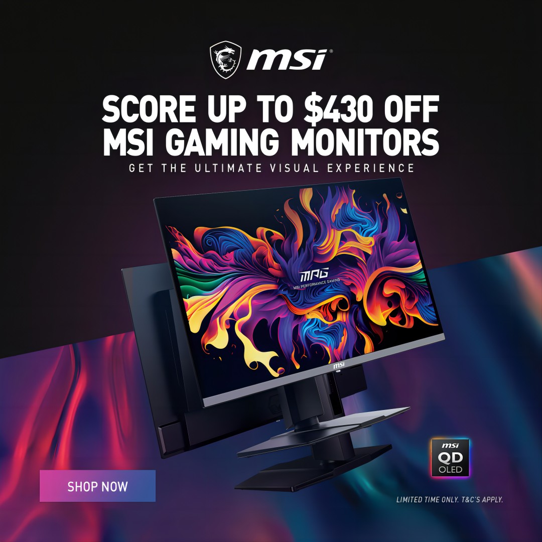 Score Up to $430 Off MSI Gaming Monitors