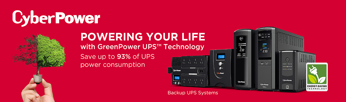 Powering Your Life with CyberPower UPS Technology | Save Up to 93% of UPS Power Consumption