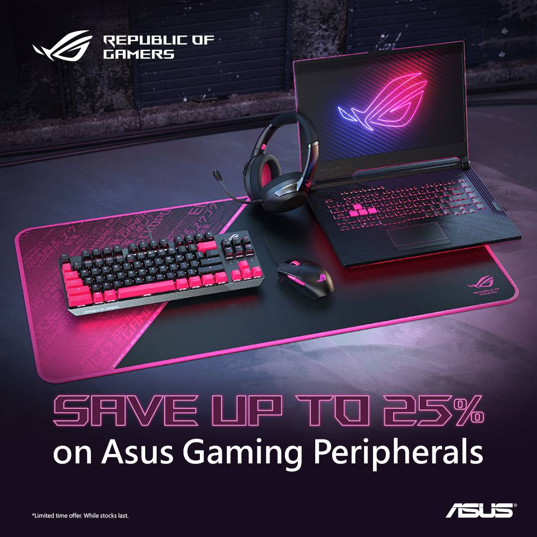 Save Up to 25% on Asus Gaming Peripheral Sale