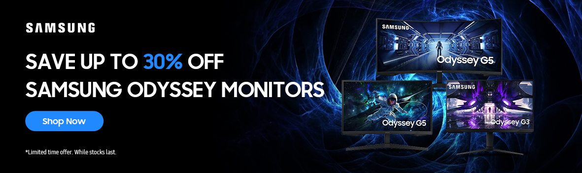 Save Up to 30% Off Samsung Odyssey Monitors