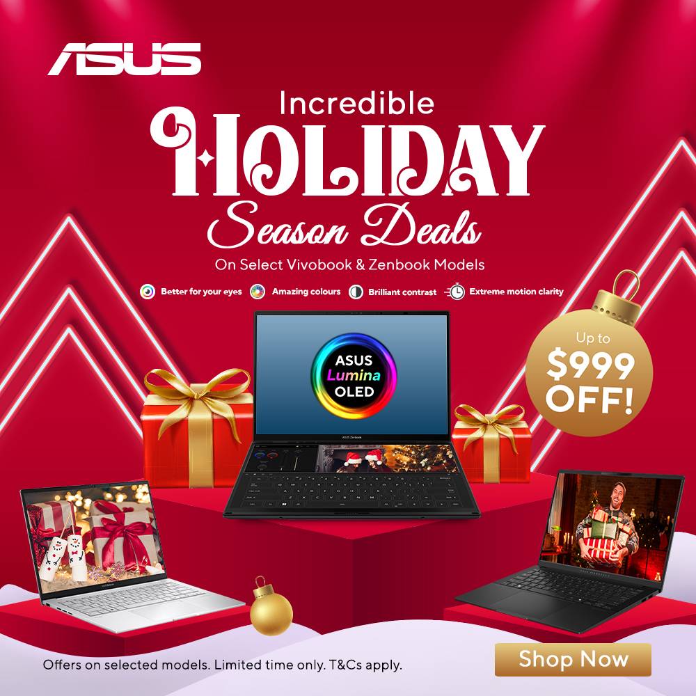 Incredible Holiday Season Deals on Select Vivobook & Zenbook Models