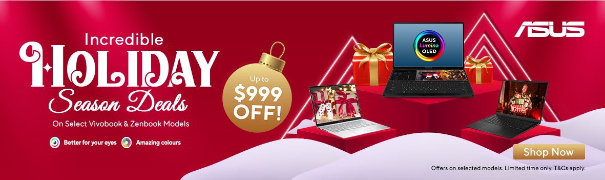 Incredible Holiday Season Deals on Select Vivobook & Zenbook Models