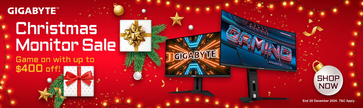 GIGABYTE Monitor Xmas Sale - Save Up to $400