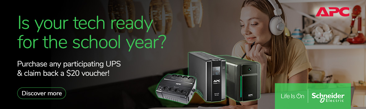 Purchase Any Participating APC UPS & Claim Back a $20 Voucher.