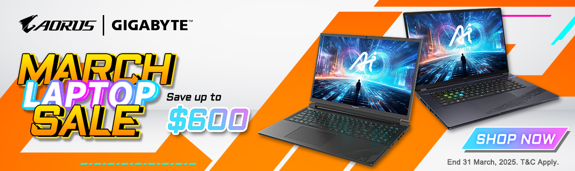 Gigabyte March Laptop Sale | Save Up to $600