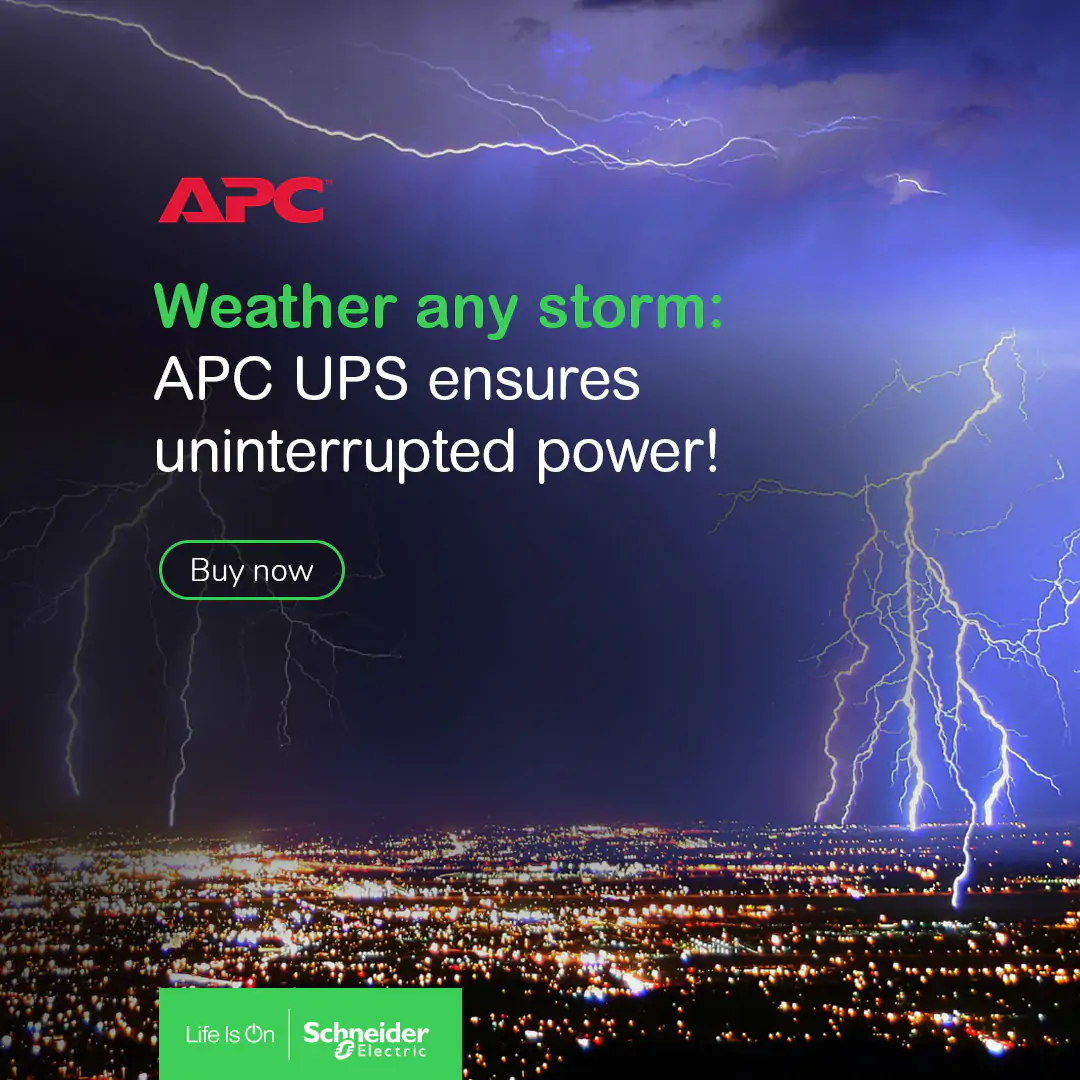 Weather Any Storm: APC UPS Ensures Uninterrupted Power!