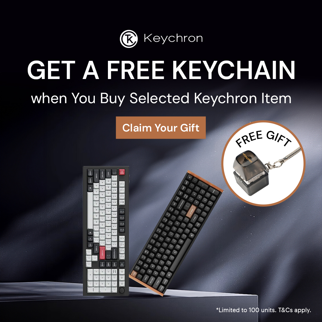 Get a Free Keychron Switch Tester Keychain when You Buy Any Keychron Item