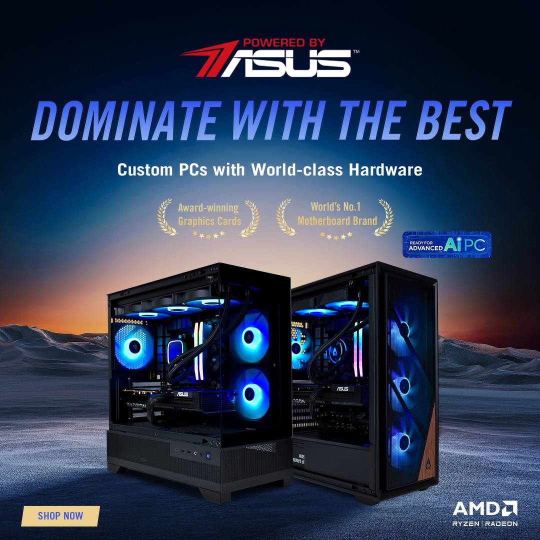 Dominate the Best | Gaming PCs Powered By ASUS and AMD Hardware
