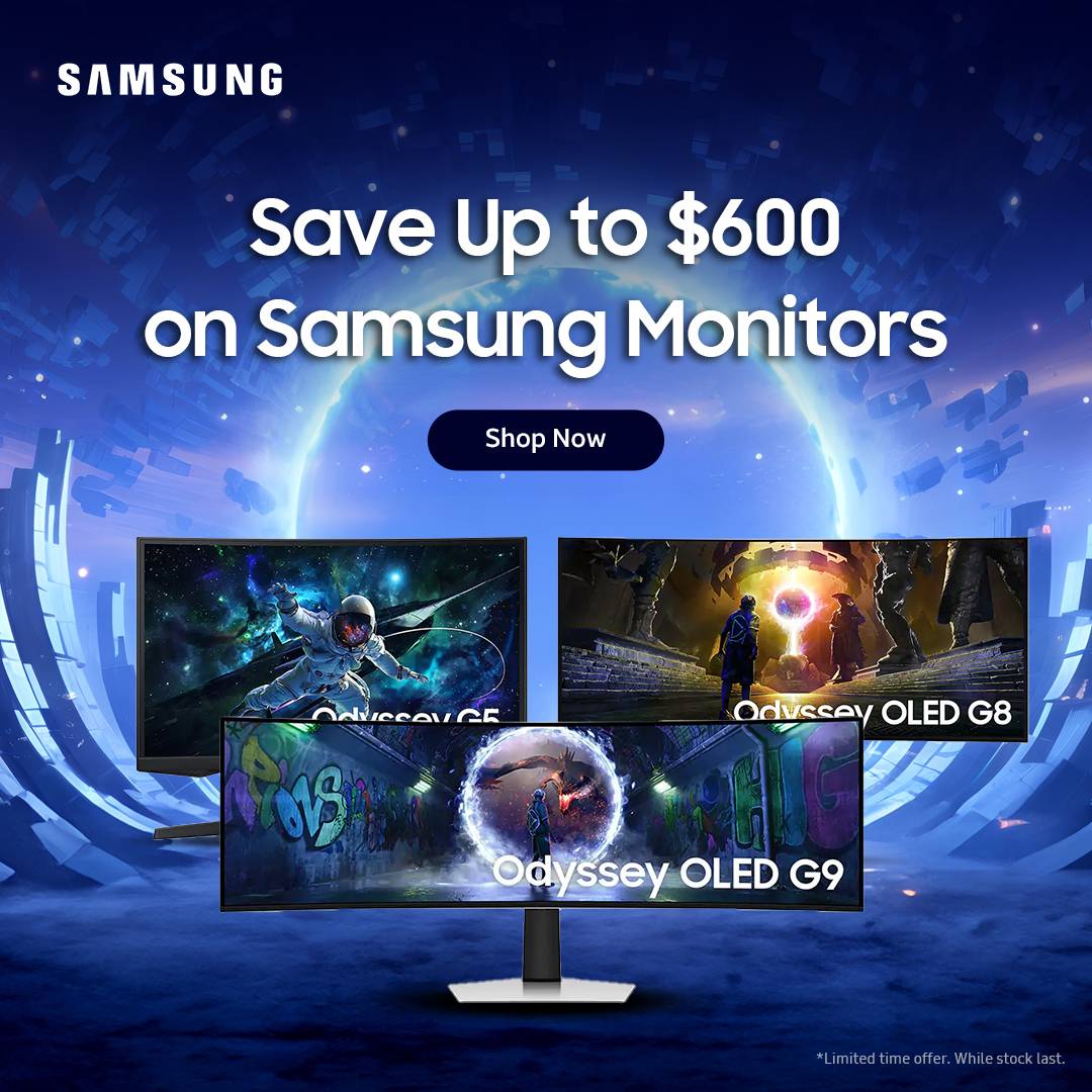 Up to $600 Off Samsung Monitors | Experience World-Class Immersion