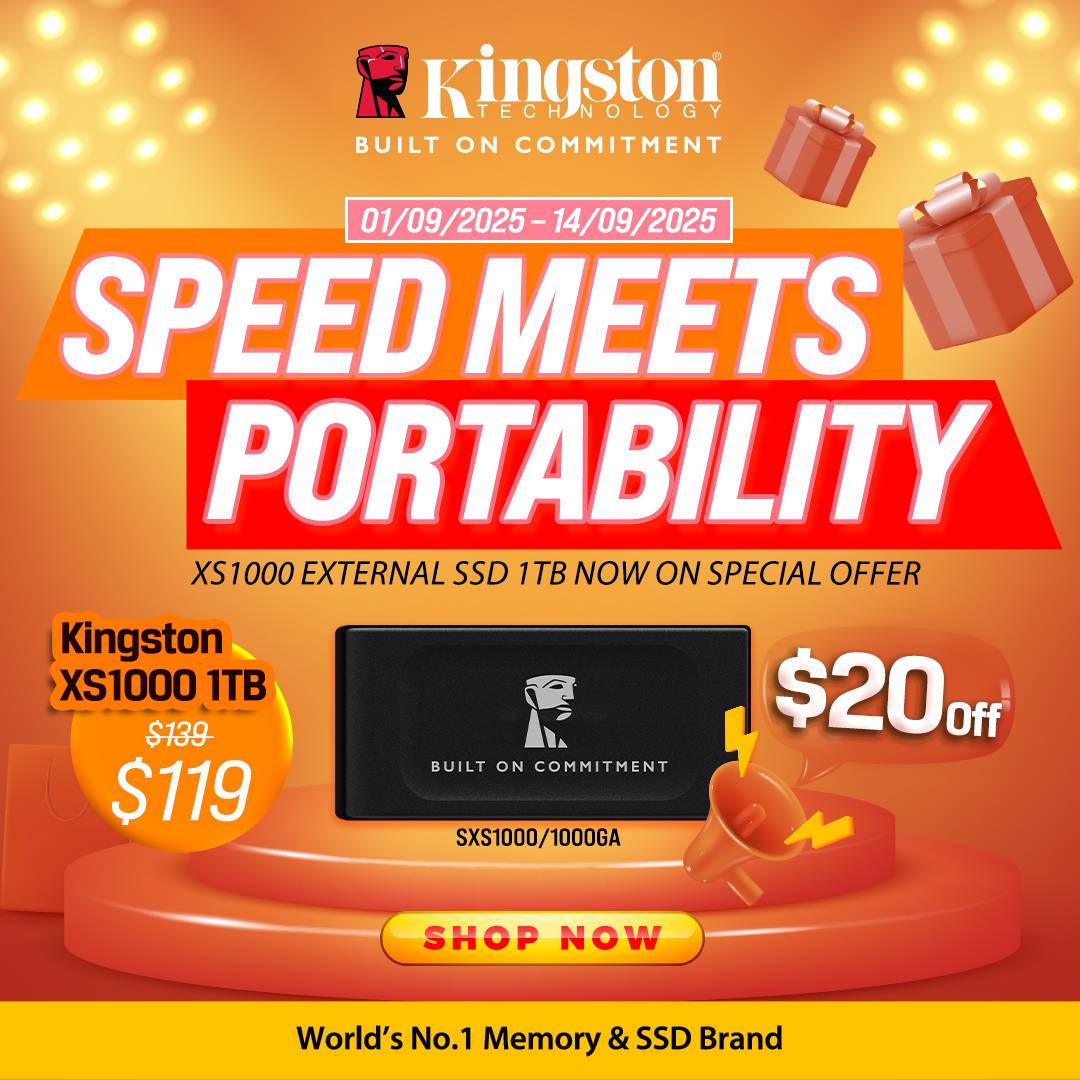 Speed Meets Portability – Kingston XS1000 1TB SSD Special Offer