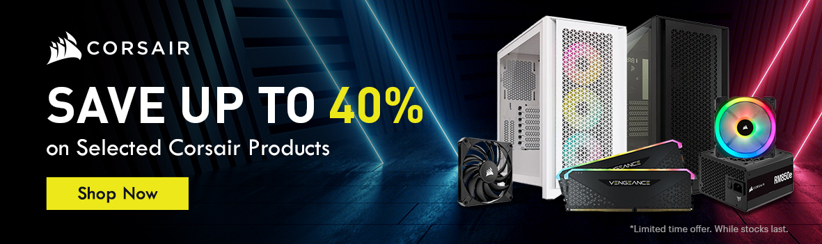Corsair PSUs, Cooling & Accessories | Up to 40% Off This Spring Sale