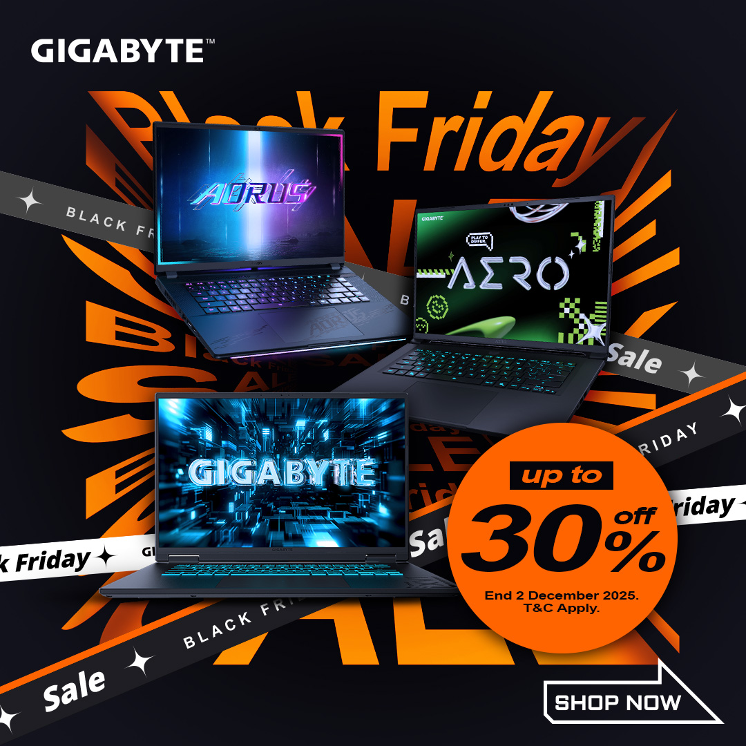 Gigabyte Laptop November Black Friday & Cyber Monday Sale