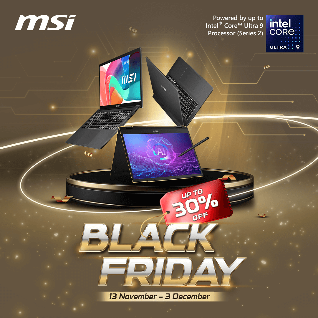 Up to 30% Off MSI Business & Productivity Laptops | MSI Black Friday Sale 2025