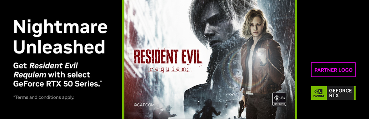 Get Resident Evil Requiem with select GeForce RTX 50 Series