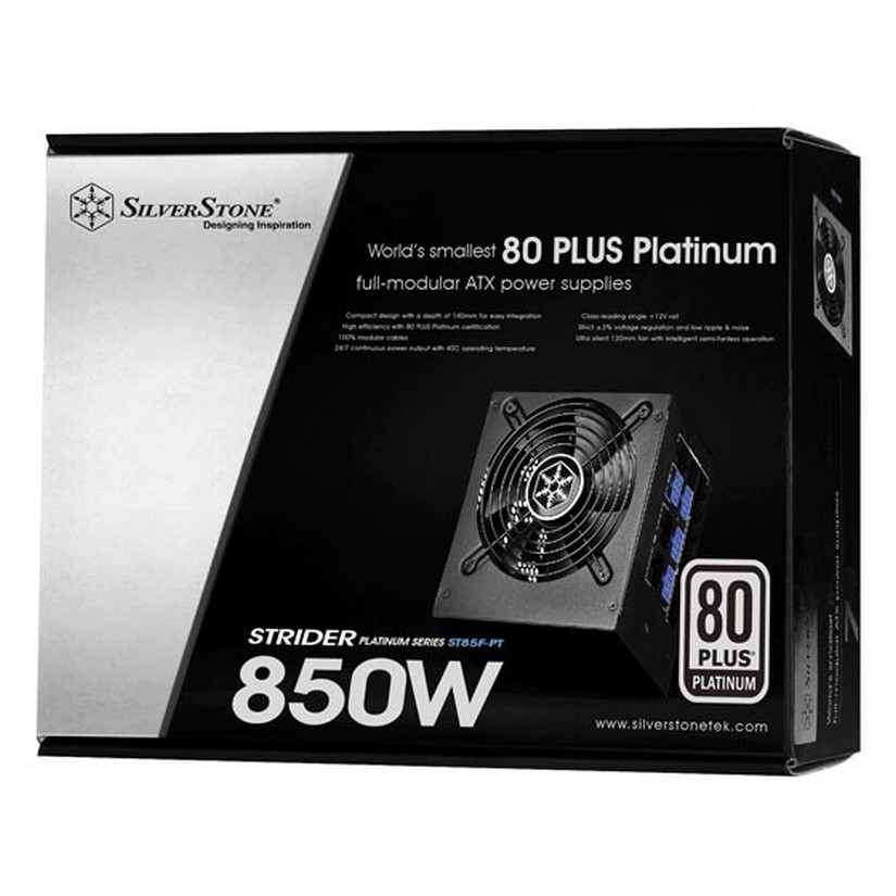 SilverStone 850W Strider 80+ Platinum Power Supply(ST85F-PT)