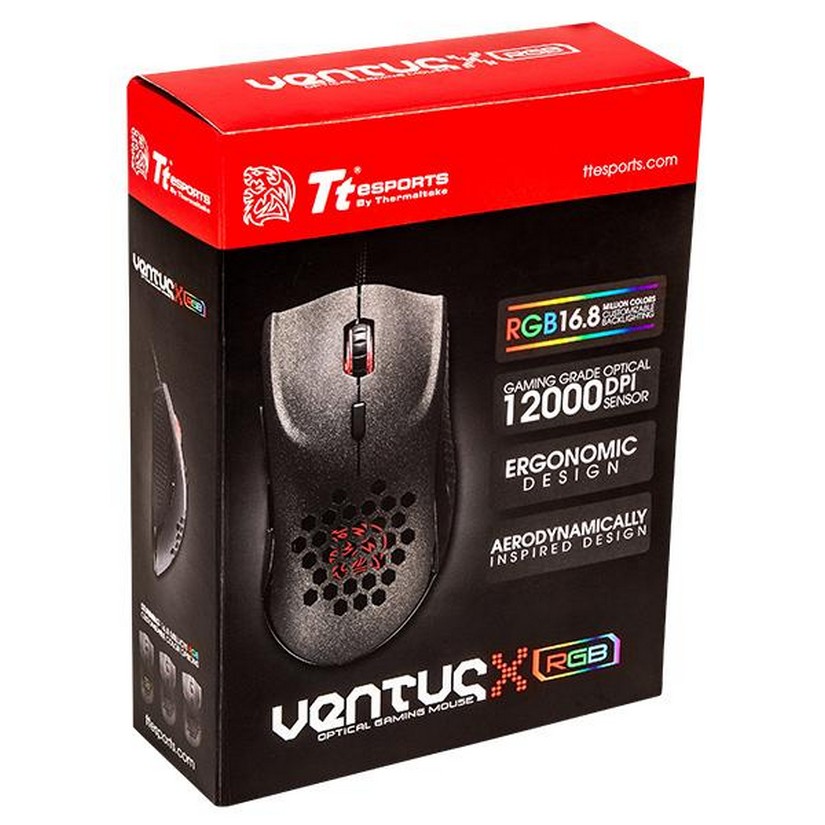 Tt eSPORTS Ventus X Optical RGB Gaming Mouse (MO-VXO-WDOOBK-01)