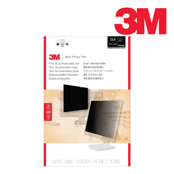 3M 23.6 inch Desktop Privacy Filter PF23.6W9 (PF23.6W9)