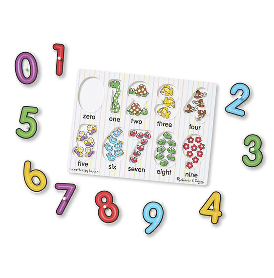 Melissa & Doug Numbers Peg Puzzle