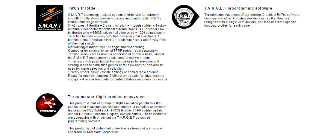 Thrustmaster TWCS Throttle for PC