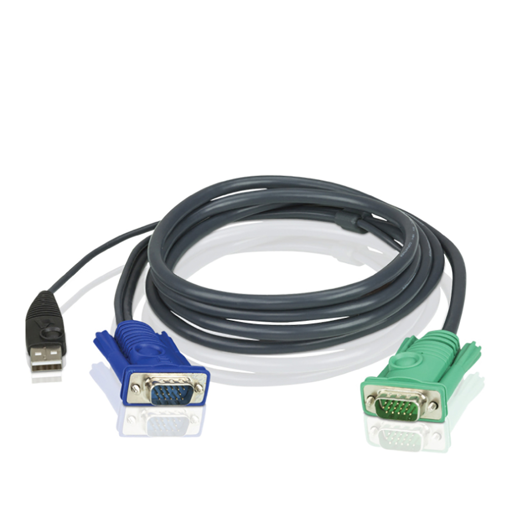 Aten 2L-5205U 5m USB KVM Cable to suit CS8xU, CS174x, CS13xx, CS17xxA, CS17xxi CL5xxx, CL58xx