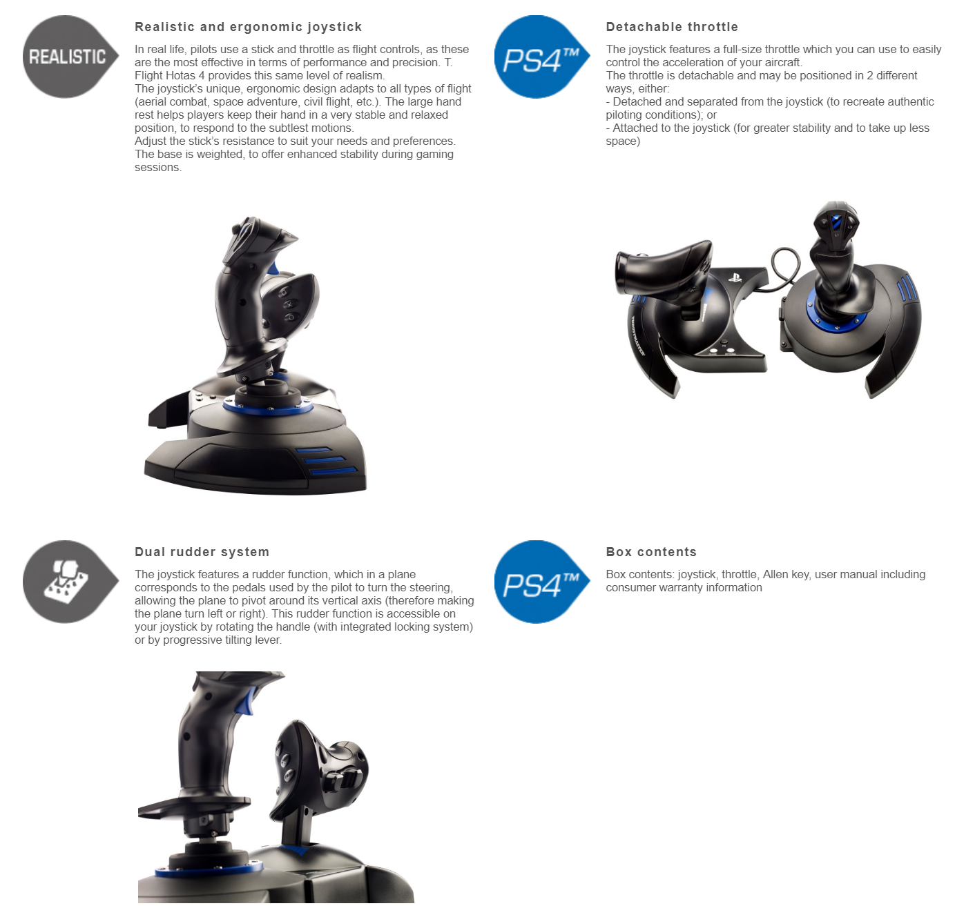 Thrustmaster T-Flight Hotas PS4