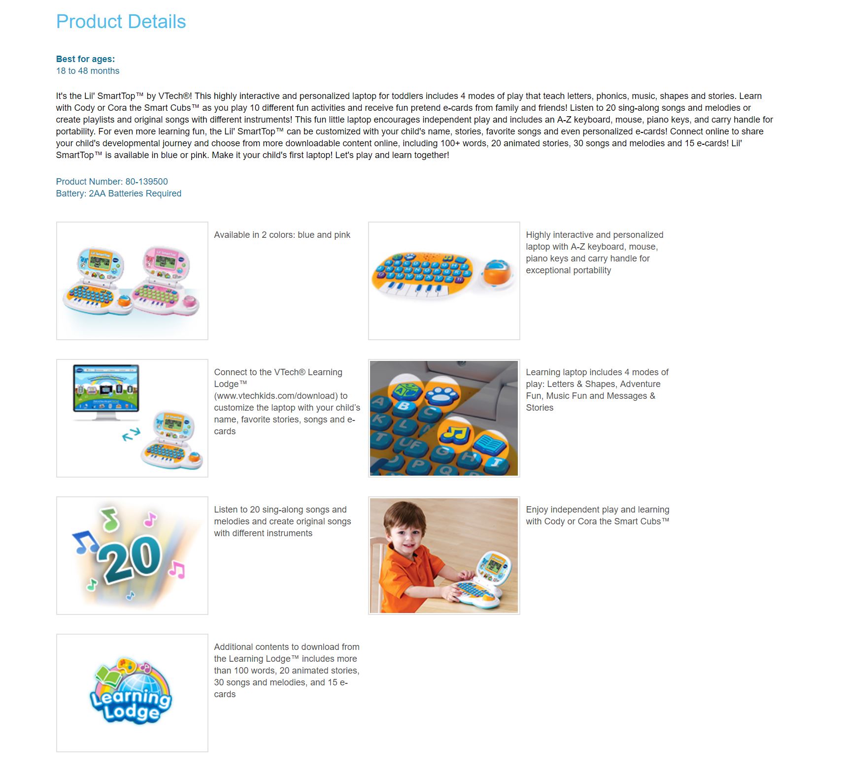 VTech Little Smart Top
