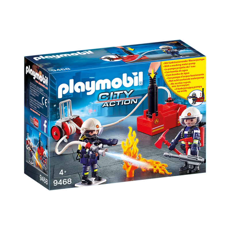 Playmobil Firefighters with Water Pump