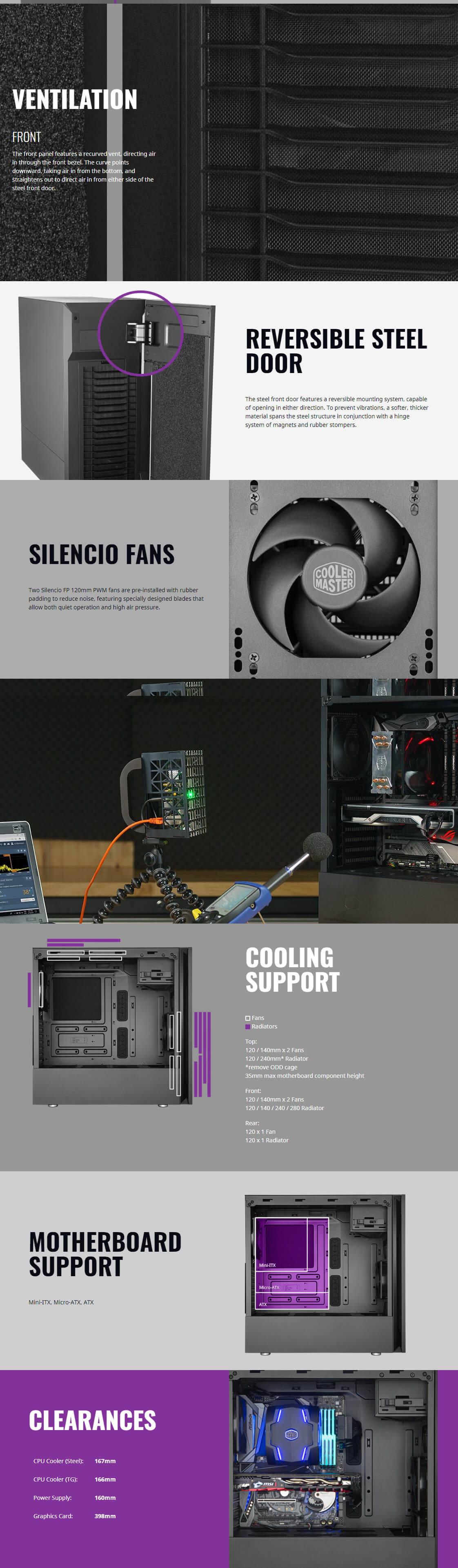 Cooler Master Silencio S600 Tempered Glass Silent Mid Tower ATX Case (MCS-S600-KG5N-S00)