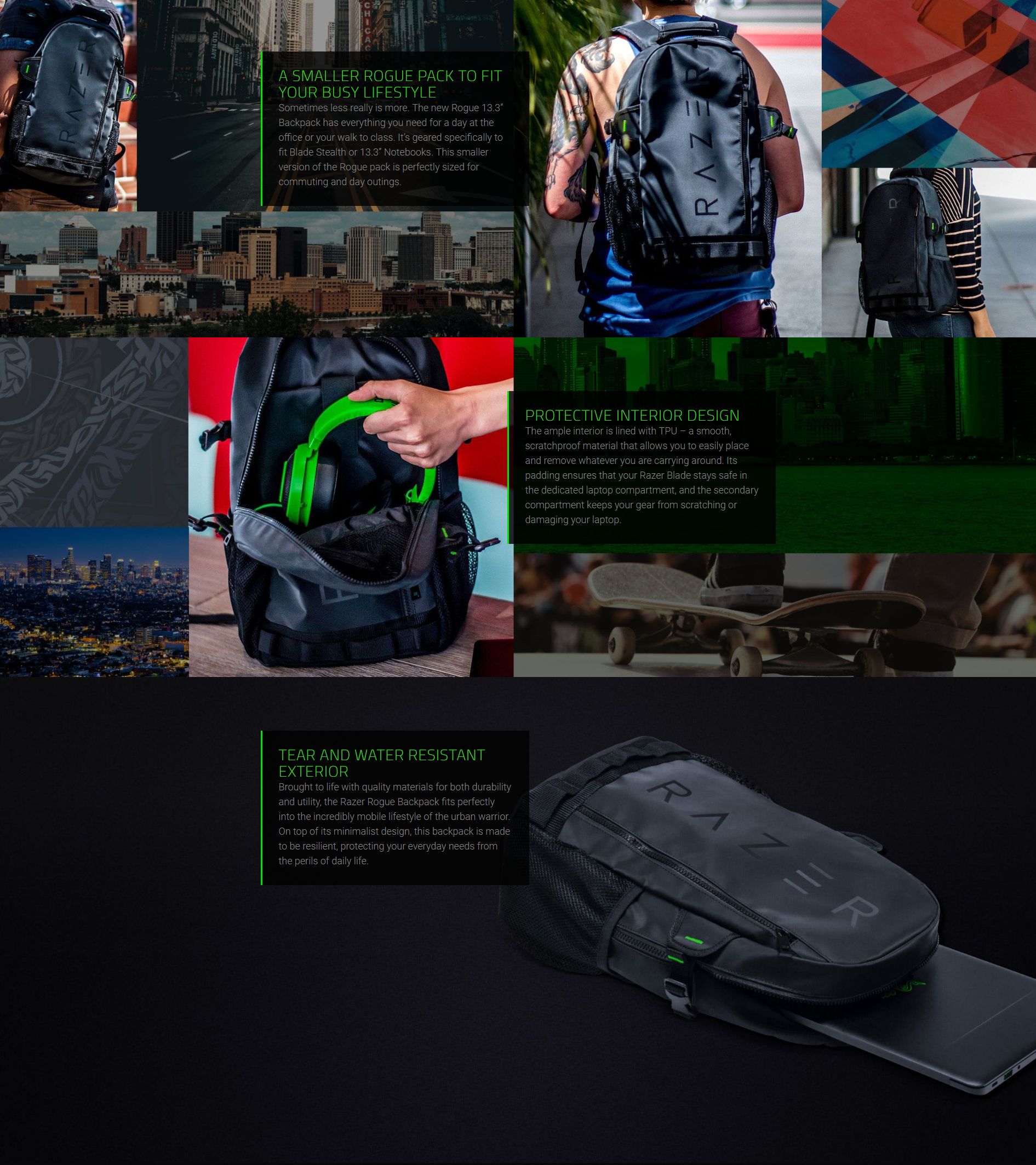 Razer 13.3in Rouge Backpack (RC81-02640101-0000-BAG)