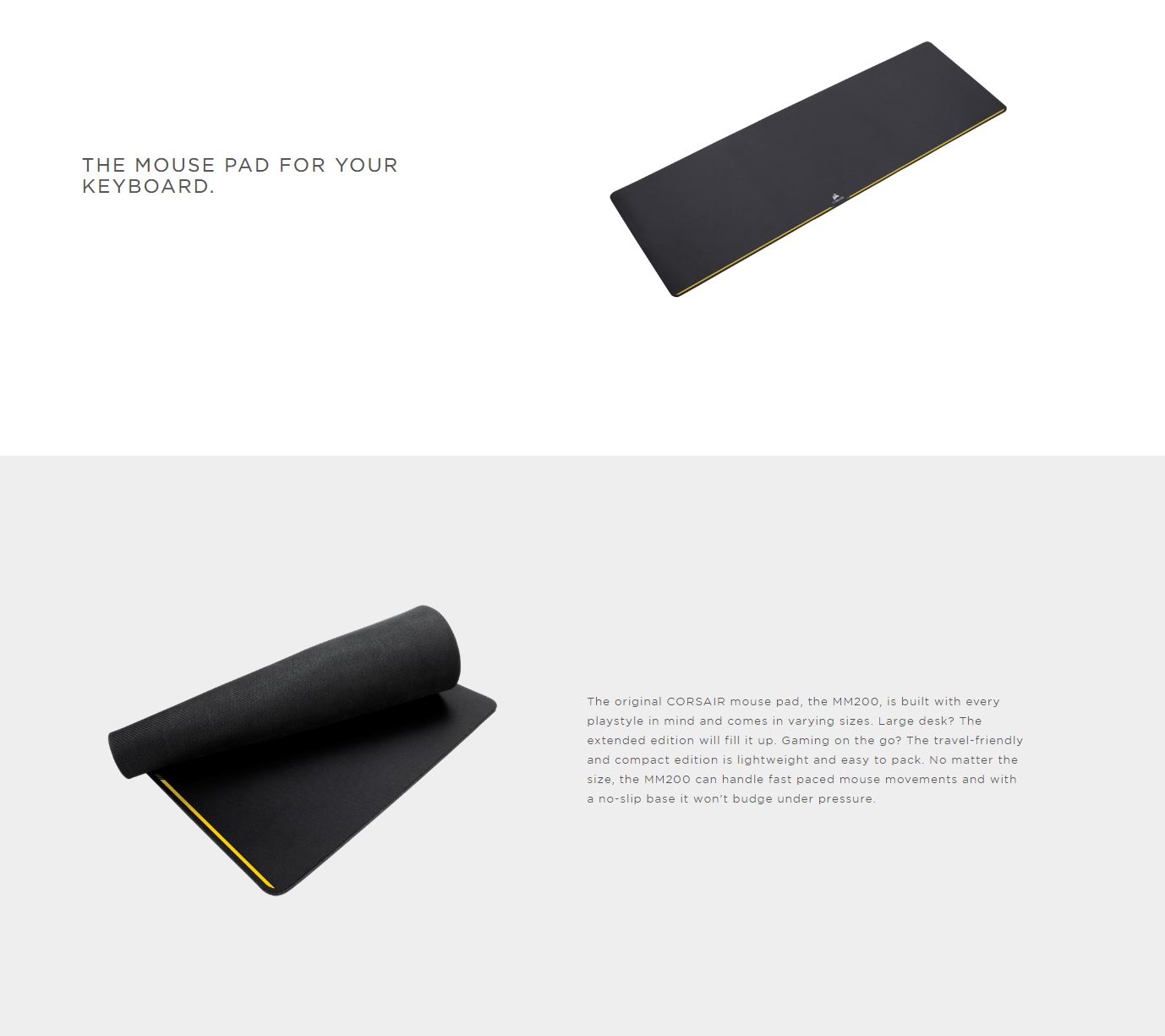Corsair MM200 Gaming Mouse Cloth Mat ' Extended Edition