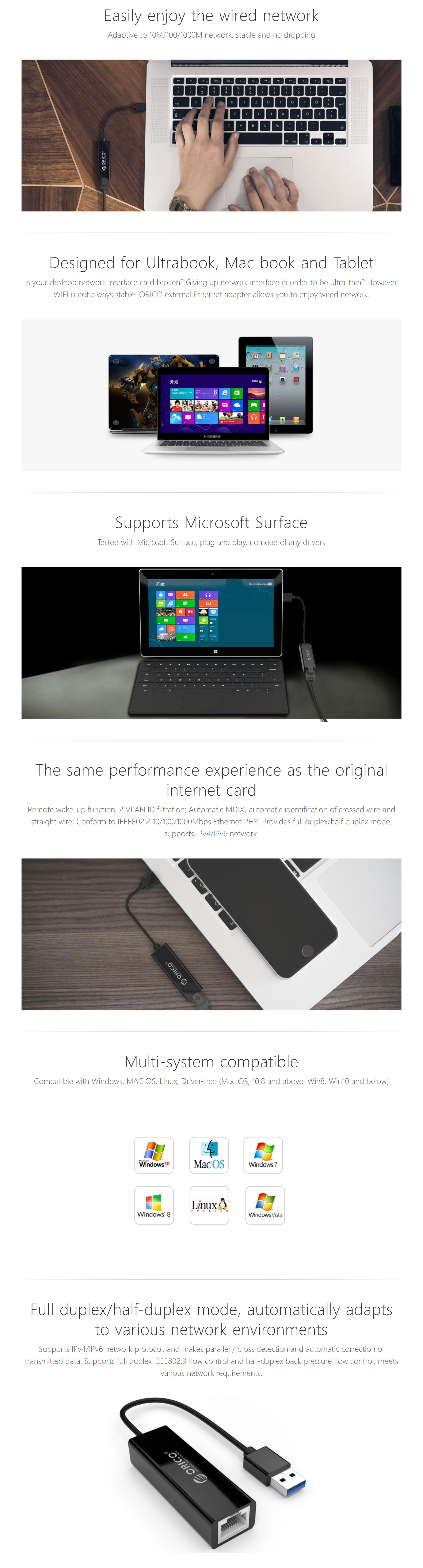 Orico USB3 to Ethernet Adapter