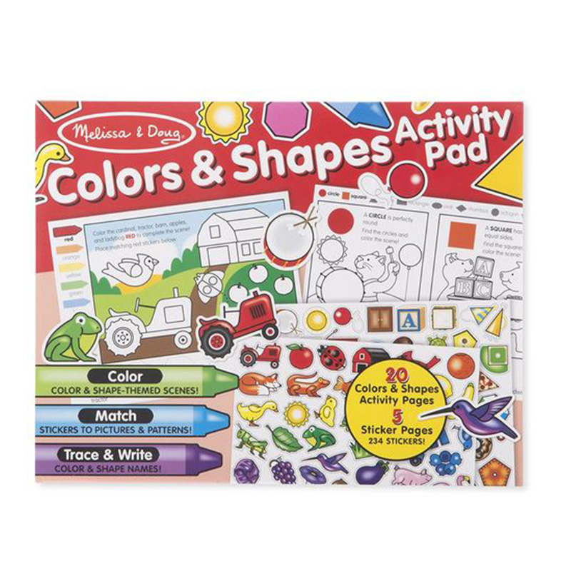 Melissa & Doug Colours & Shapes Activity Pad