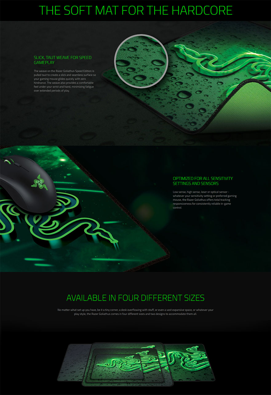 Razer Goliathus Control Fissure Edition Soft Gaming Mouse Mat - Medium (RZ02-01070600-R3M2)